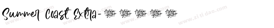 Summer Coast Extra字体转换
